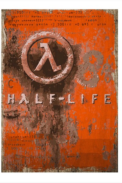 Bedeko Half Life Tasarım Ahşap Tablo