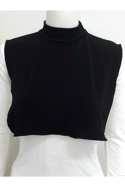 AŞAR MODA TEKSTİL KADIN Düz Balıkçı Yaka Boğazlı Penye Tesettür Boyunluk