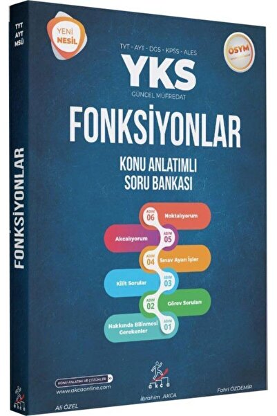 Genel Markalar YKS Fonksiyonlar Konu Anlatımlı Soru Bankası / İbrahim Akca / Akca Yayınları / 9786254099664