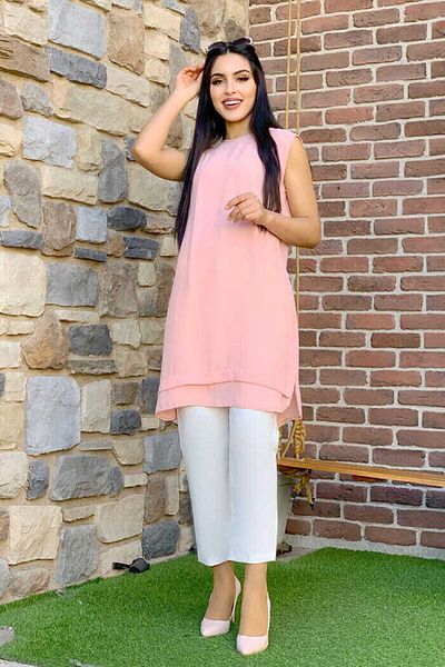 Bym Fashion Εσώρουχα Floor Look Zero Sleeve Tunic 2340 Powder