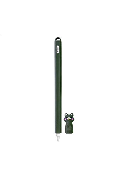 Mi7a Apple Pencil 2. Nesil Uyumlu Koruyucu Silikon Kılıf Kaydırmaz Sevimli Ke...