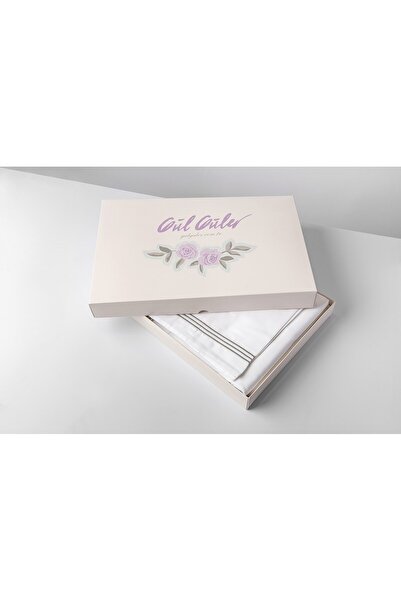 Gül Güler Dantelli Nevresim Takımı Çift Kişilik Smyrna