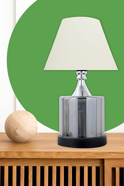 MINIMAL ETICARET VE BILGI TEKNOLOJILERI Lambent Smoked Cone Black Glass Lampshade