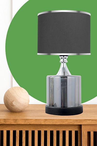 MINIMAL ETICARET VE BILGI TEKNOLOJILERI Lambent Smoked Black Glass Lampshade