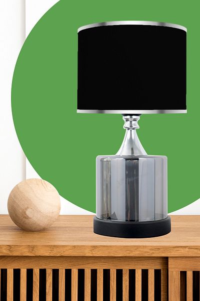 MINIMAL ETICARET VE BILGI TEKNOLOJILERI Lambent Smoked Black Glass Lampshade