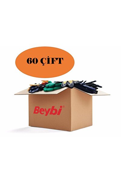 Beybi Pn5 Nitril Sarı Iş Eldiveni 10 Beden - 60 Çift
