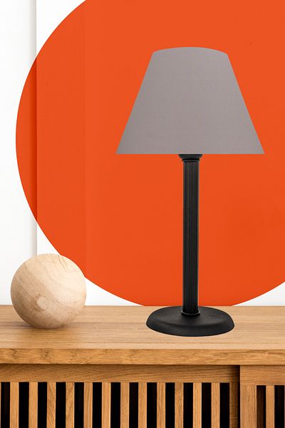MINIMAL ETICARET VE BILGI TEKNOLOJILERI Line Andesite Black Cone Lampshade