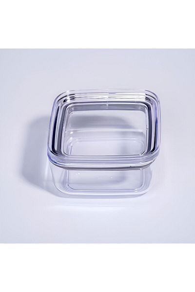 LABEMU Single Crystal Small Size Storage Container Vacuum Lid Airtight 0.25 Lt