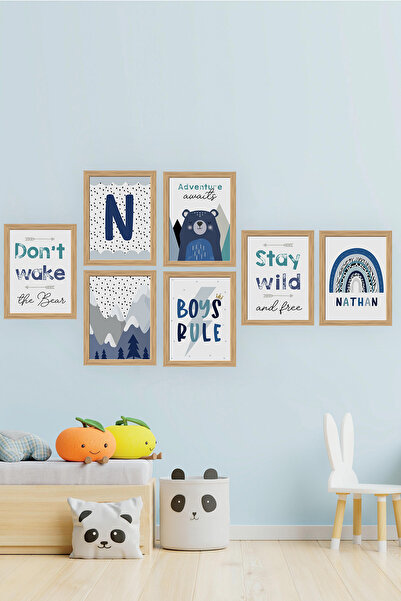 Artavessa 7 Parça Çerçeve Görünümlü Mdf Tablo Seti