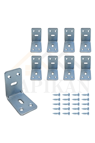 Yapıkan 8 Ad. L Demir Gönye Köşebent 30x45x45mm - Mobilya Dolap Raf Masa Köşe...