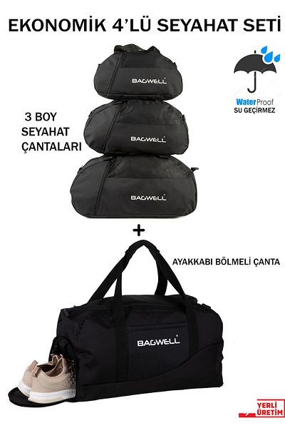 BAGWELL Economical Travel Set of 4