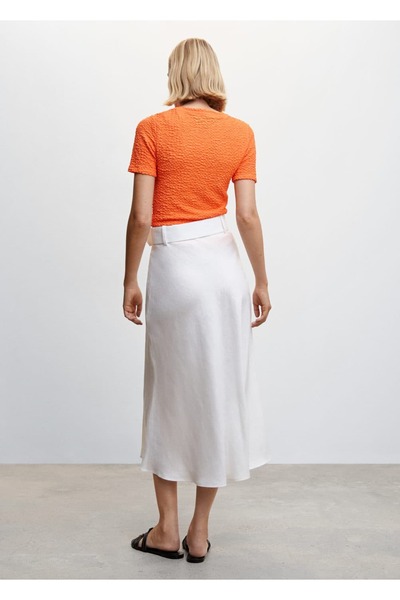 MANGO Woman T-Shirt με υφή