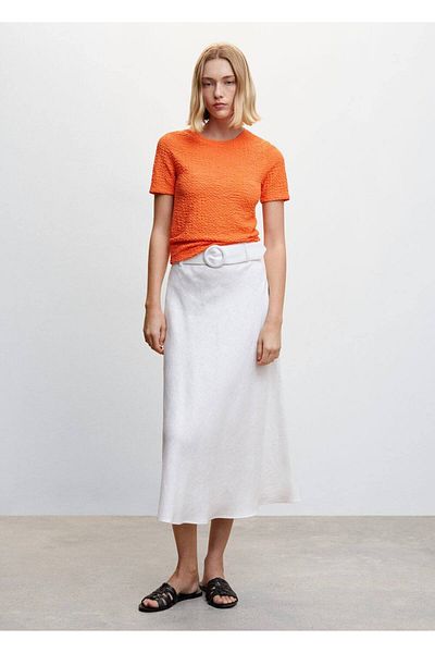 MANGO Woman Tricou texturat