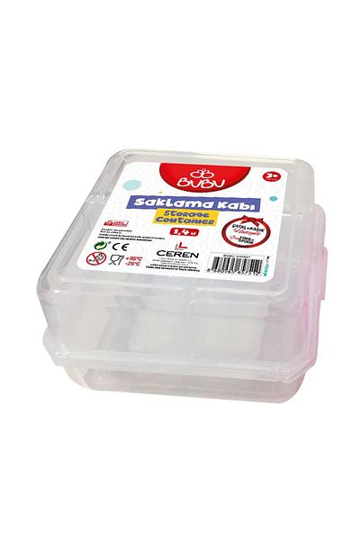 Bubu This-This Clear Colors Storage Container Clear Lunch Box (Mixed Color 1 Piece)