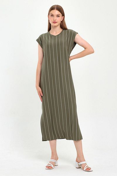 ALEXANDERGARDI SLIPPING BICYCLE COLLAR DRESS (B23-0075 02)