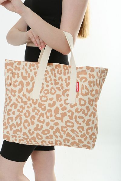 Serkan Çanta Bez Çanta Atölyesi Cloth Bag Leopard Pattern Tote Bag