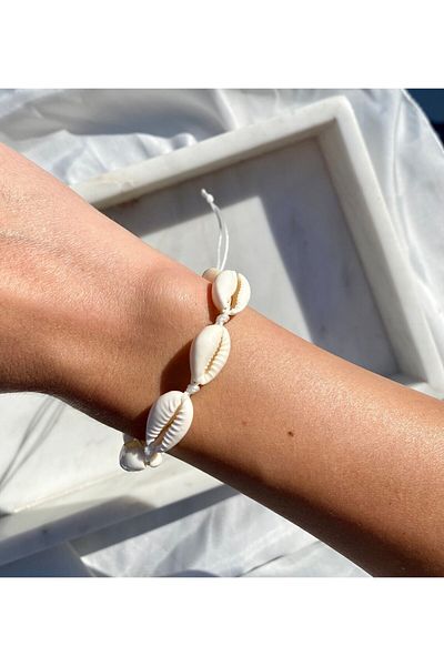 Major Butik Seashell Single Row Tied Bracelet Anklet