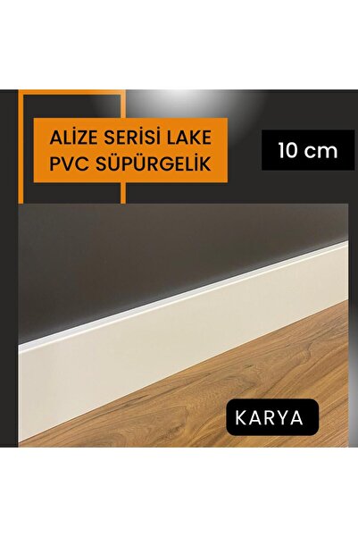 BY İSTANBUL Lake Pvc Kaplama Saten Beyaz 10 Cm Parke Süpürgelik 10 Adet 25 Mt