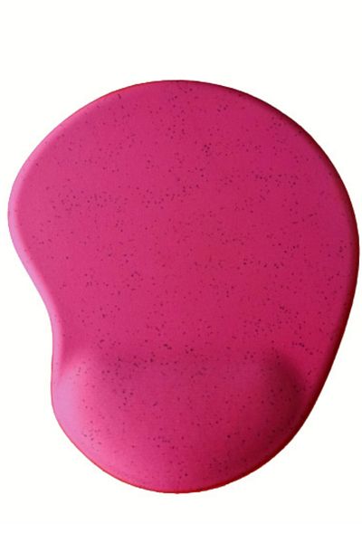 usin Oval Fuchsia Sand Pattern Wrist Support Non-Slip Base Computer Notebook Mouse Pad - Mausepad with Wristband