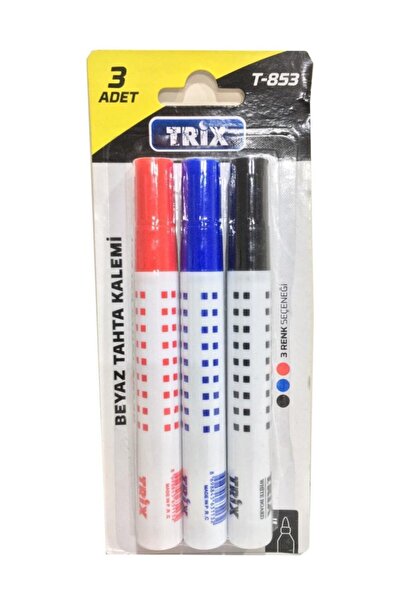 T853 White Board Pen with Blister 3pcs