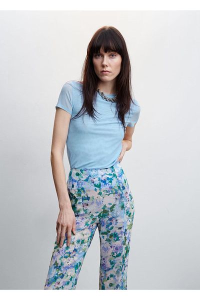 MANGO Woman Tricou semitransparent