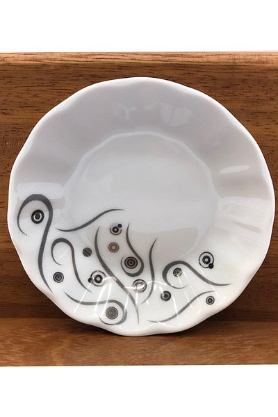 Porland Tea Plate Set of 6 Gray Yakamoz