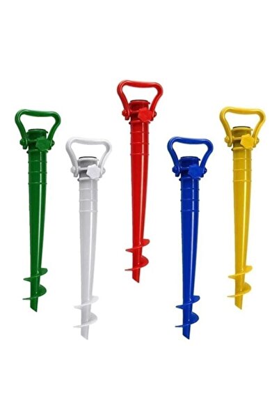 Genel Markalar 2 Adet Plaj Şemsiyesi Sabitleme Dik Tutucu Kazık Kum Toprak Vi...