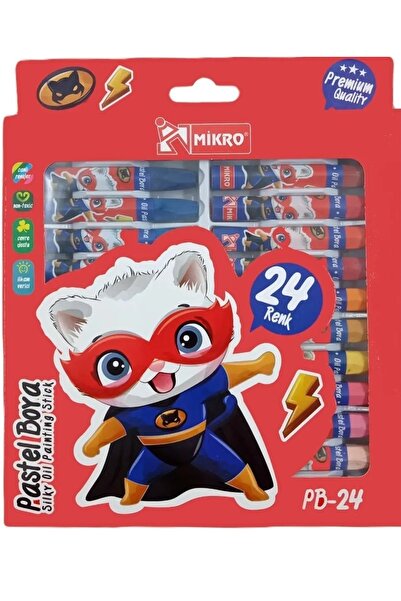 Mahi Max 24 Pieces Pastel Paint Micro-Cornered Oil 24 Colors Pastel Paint