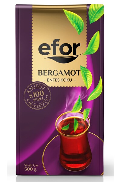 Efor 500gr Bergamot Flavored Black Bulk Tea