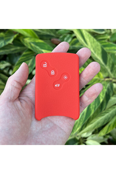 kepmorpho Red Silicone Key Case Protective Container for Renault Megane 3 Com...