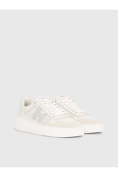 Calvin Klein Dámské béžové tenisky – ploché dno, potištěné logo, pohodlný sportovní styl Yw0Yw01274-Ybr