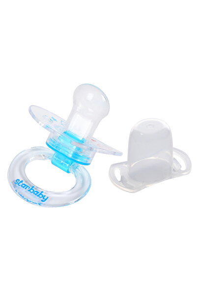 Star Baby Koruyucu Kapaklı Desenli Damaklı Emzik 6-18 Ay