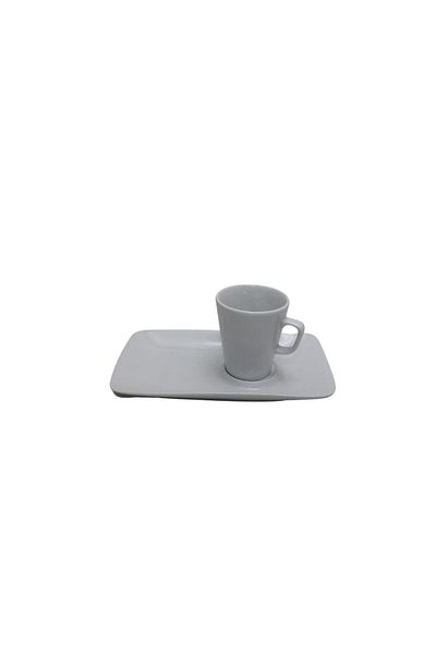 Güral Porselen Especial Sidney 19cm Single Coffee Presentation Set Undecorated
