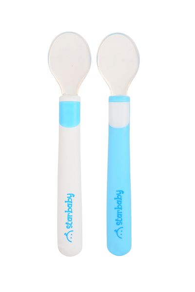 Star Baby Silicone Feeding Spoon Set of 2