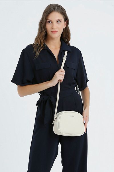 Fossil حقيبة كتف نسائية بيج 05FS23K498
