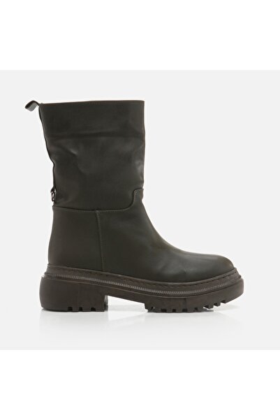 Yaya by Hotiç Χακί Γυναικείες Μπότες01BOY256860A880