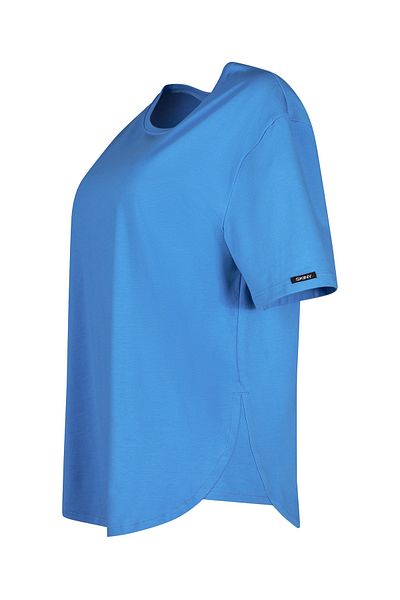 Skiny T-Shirt Pyjamaoberteil mit kurzen Ärmeln, Rundhalsausschnitt und abgerundetem Saum