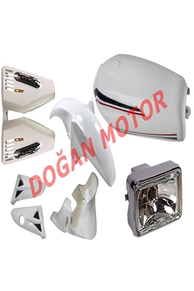 BY KUBİLAY CG BEYAZ KAPORTA DEĞİŞİM SETİ ( DEPO + YAN KAPAK + ÇAMURLUK + SAKAL + PANZOT + NİKEL FAR )
