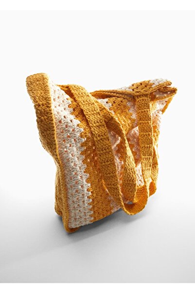 MANGO Woman Tokalı Kroşe Çanta