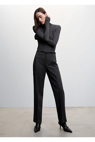 MANGO Woman Turtleneck Long Sleeve T-Shirt
