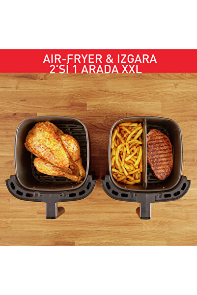 TEFAL EY8018 Easy Fry & Grill & XXL Yağsız Fritöz Airfryer, 6,5 Litre Kapasite