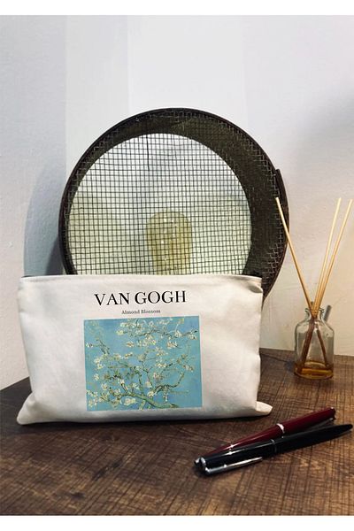 GRAFİKSPAN Van Gogh Almond Blossom 1 εμπριμέ τσάντα μακιγιάζ, θήκη για στυλό