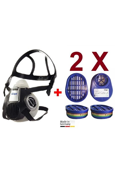 Drager X-plore 3300 Yarım Yüz Gaz Maskesi + 2 Adet A1b1e1k1 Abek1 Filtre 6738816