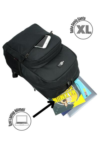 qoolbag Rucsacul de școală THE HIGHEST PEAK este mare, cu compartiment pentru...