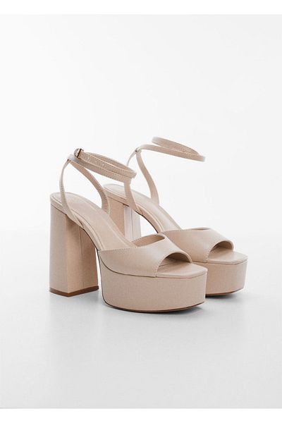 MANGO Woman Thick Sole Ankle Sandals