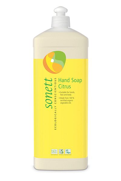 Sonett Organic Liquid Hand Soap - Lemongrass Extract - 1 L
