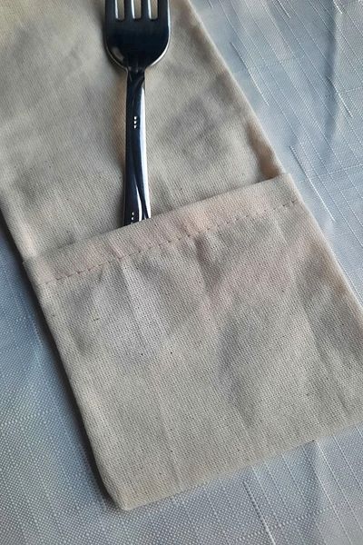 Emtory Home 6 Linen Spoon Holders - Suitable for Punching and Processing - Service Presentation