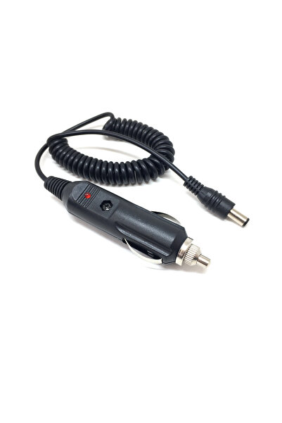 Oto Aksesuarcım Spiral Kablolu Sigortalı Oto Çakmak Fişi Adaptörü 5.5x2.5mm U...