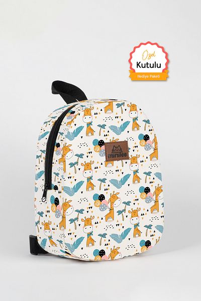 Minilee Girafe drăguțe 0-8 ani - Rucsac pentru copii pentru creșă, grădiniță [cu cutie personalizată]
