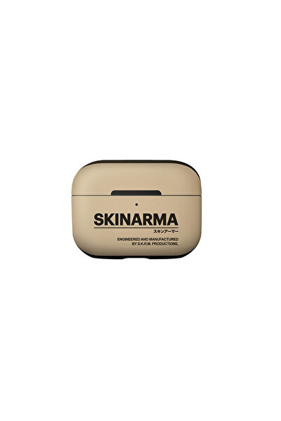Skinarma Airpods Pro 2 Uyumlu Kılıf Skinarma Pu Deri Tasarım Spunk Kılıf Krem